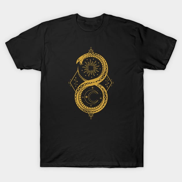 Ouroboros | Pagan Symbol T-Shirt by CelestialStudio